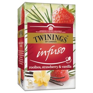 Twinings Rooibos Strawberry & Vanilla Infuso 20 Pieces 2G