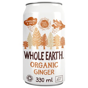Whole Earth Sparkling Drink Ginger Organic 330Ml