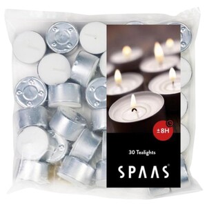 Spaas Tea Lights Bag 30 Pieces 8 Hour New