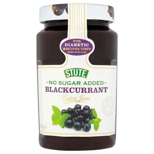 Stute Diabetic Blackcurrant Jam Jar 430G