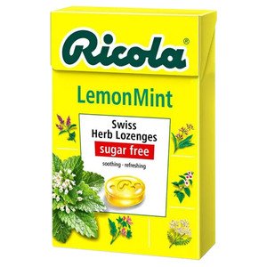 Ricola Lemon Mint Lozenges Sugar Free 50G