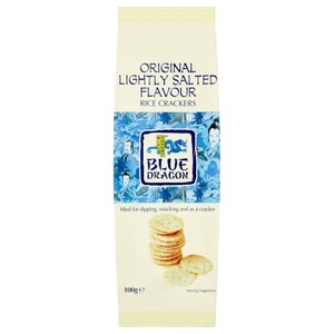 Blue Dragon Rice Crackers Original Lightly Salted 100G