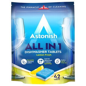 Astonish Dishwasher Tablets Lemon Fresh 42 Tablets