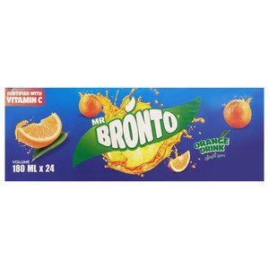 Bronto Juice Orange 180Ml X24