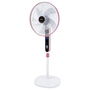 Clikon 16 Inch Pedestal Fan Ck2816 With Remote 45 Watts White And Pink