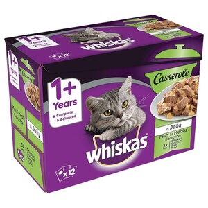 Whiskas Casserole Mixed Selection Box 12 Pieces 85G