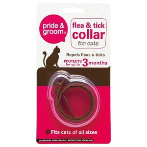 Pride & Groom Flea & Tick Collar For Cat 3 Months Protection