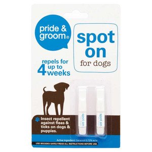 Pride & Groom Spot On For Dogs For 4 Weeks 2 Pieces 1Ml