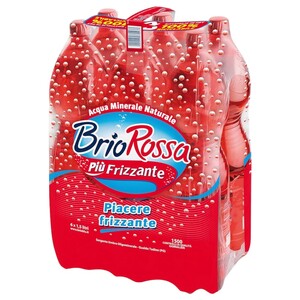 Brio Rossa Sparkling Water 1.5L X6
