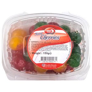 Lamb Brand Glace Whole Cherries Mixed 150G