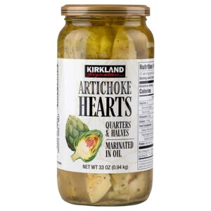 Kirkland Artichoke Hearts Marinated In Vinegar And Salt 935G