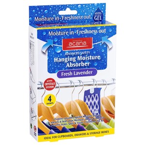 Acana Hanging Moisture Absorber Fresh Lavender 4 Pieces