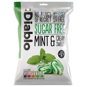 Diablo Mint & Cream Sweets 75G