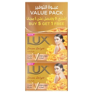 Lux Soap Bar Dream Delight 75G 5+1 Free
