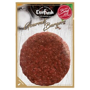 Dewfresh Retail Steak Beef Burger 2 Pieces 200G