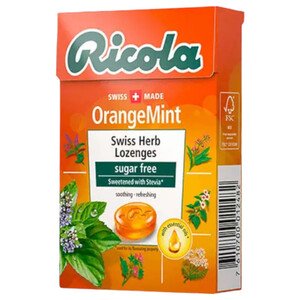 Ricola Orange Mint Lozenges Sugar Free 50G
