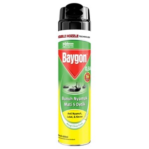 Baygon Double Nozzle Citrus Fresh 600Ml