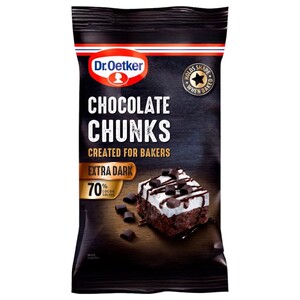 Dr Oetker Extra Dark Chocolate Chunks 100G
