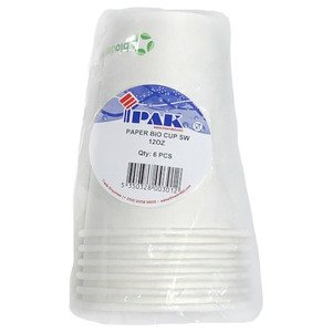 Ipak Paper Bio Cup 12Oz 360Ml 6 Pieces