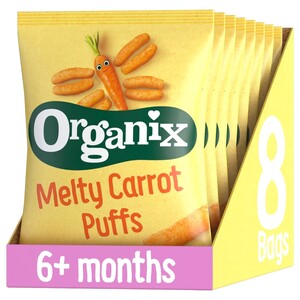 Organix Crunchy Carrot Puffs 6+ Months 20G X8