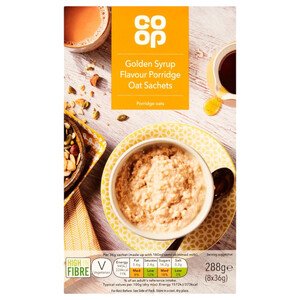 Co-Op Golden Syrup Porridge Sachet 288G