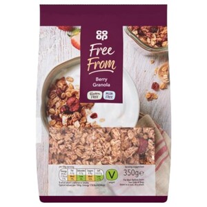 Co-Op Free From Granola Red Berry 350G