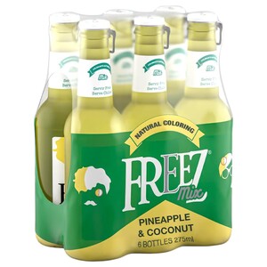 Freez Mix Carbonated Drink Pineapple & Coconut 275Ml X6