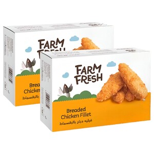 Farm Fresh Breaded Chicken Fillet 400G X2