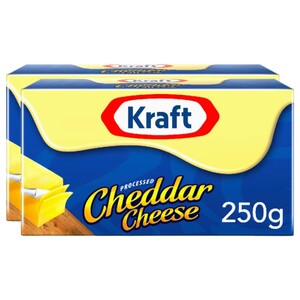 Kraft Cheddar Cheese Block 250G X2