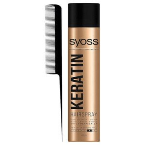 Syoss Hair Spray Keratin 400Ml + Free Comb