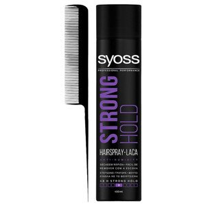 Syoss Hair Spray Strong Hold 400Ml + Free Comb