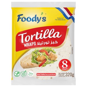 Foody's Tortilla Wraps 20Cm 8 Pieces 320G