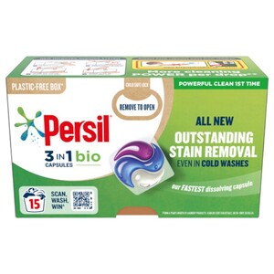 Persil Laundry Detergent 3In1 Bio 15 Pods