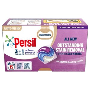 Persil Laundry Detergent 3 In 1 Colour Protect 15 Pods