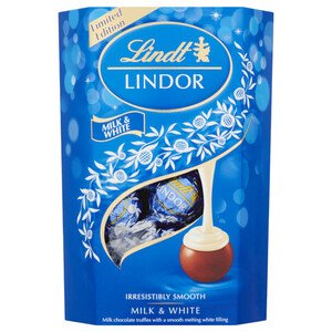 Lindt Lindor Chocolate Milk & White Truffles Box 200G