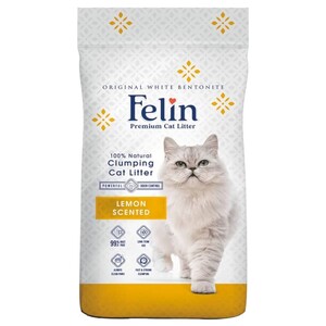 Felin Premium Cat Litter Clumping Lemon Scented 5L