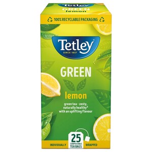 Tetley Green Tea & Lemon 25 Bags