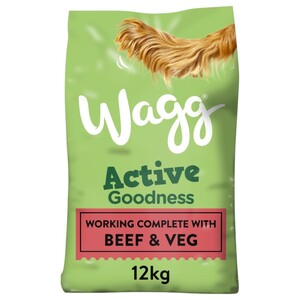 Wagg Active Goodness Vat Free Rich In Beef 12Kg