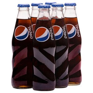 Pepsi Carbonated Soft Drink Glass Bottle 250Ml X6