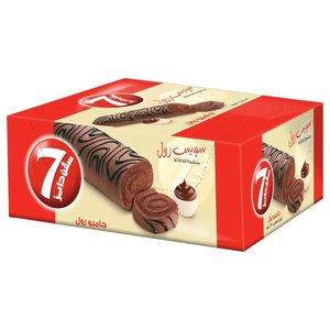 7 Days Swiss Roll Cocoa Filled 25G X6