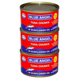 Blue Angel Skipjack Tuna Chunk 95G X3