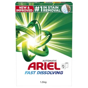 Ariel Powder Laundry Detergent Fast Dissolving Automatic 1.5Kg
