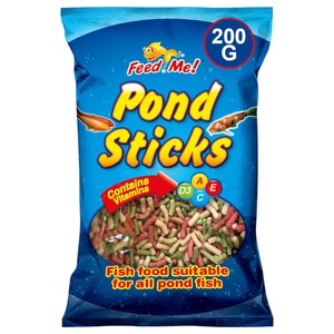 Feed Me! Pond Sticks Fish Food Suitable For All Pond Fish 200G