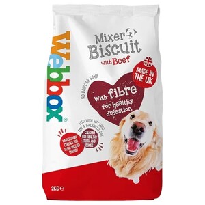 Webbox Mixer Biscuits With Beef With Fibre For Healthy Digestion 2Kg