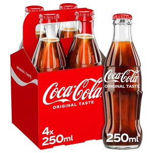 Coca Cola Glass Bottle 250Ml X4