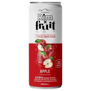 Rim X Fruit Flavored Sparkling Water Apple 330Ml