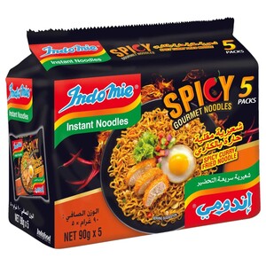 Indomie Spicy Gourmet Noodles Spicy Curry 90G X5