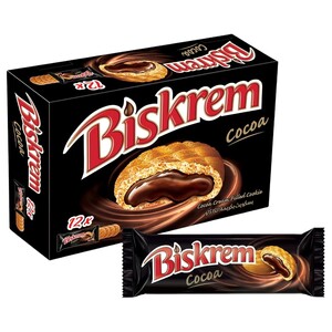 Ulker Biskrem Cocoa Cream Filled Cookies 36G X12