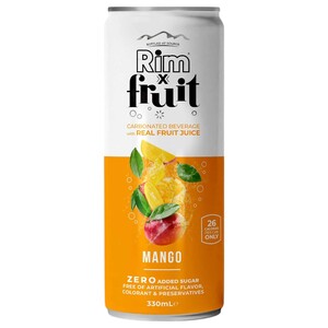 Rim X Fruit Flavored Sparkling Water Mango 330Ml