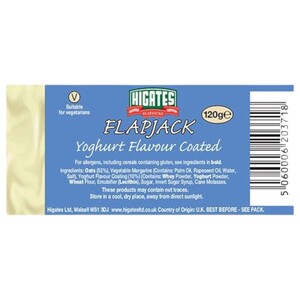 Higates Flapjack Yoghurt Coated 120G